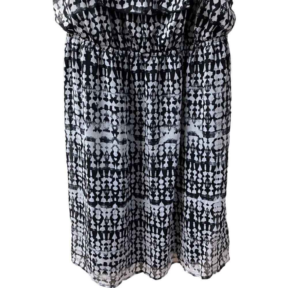 FADED GLORY Vintage Sun Dress 3X (22W-24W) Chiffon Ruffle Adjustable Strap NEW - Picture 3 of 9